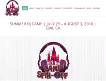 Tablet Screenshot of campspinoff.com